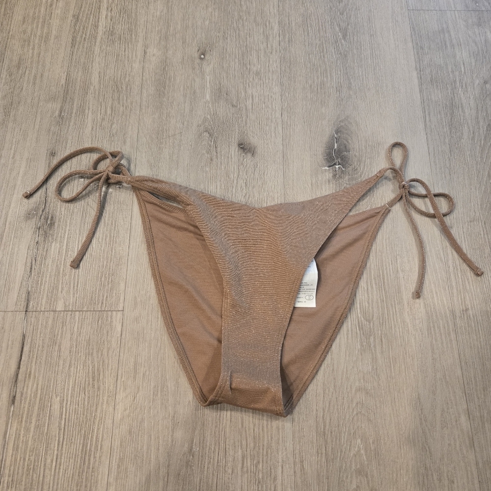 Abercrombie & Fitch Side Tie Moderate Coverage Bikini Bottoms Sz Medium NWT